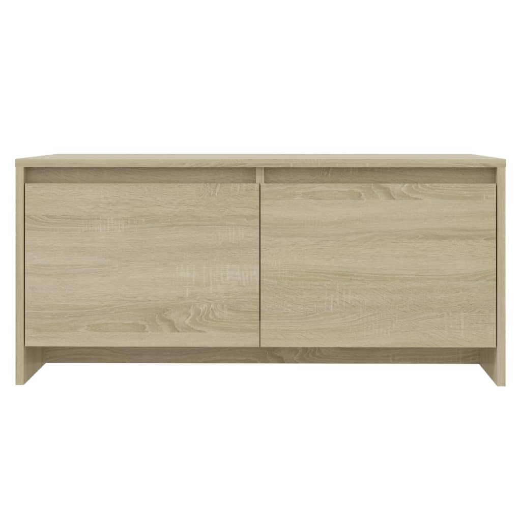 Salontafel 90X50X41,5 Cm Bewerkt Hout Kleurig Sonoma eiken