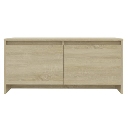 Salontafel 90X50X41,5 Cm Bewerkt Hout Kleurig Sonoma eiken
