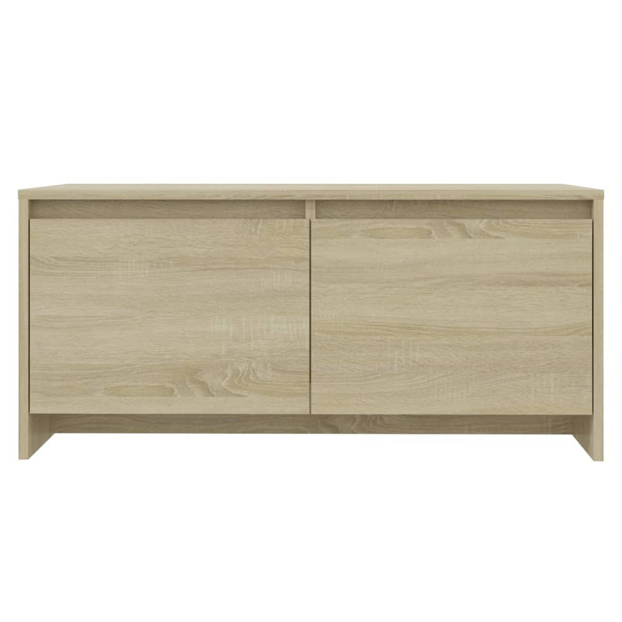 Salontafel 90X50X41,5 Cm Bewerkt Hout Kleurig Sonoma eiken