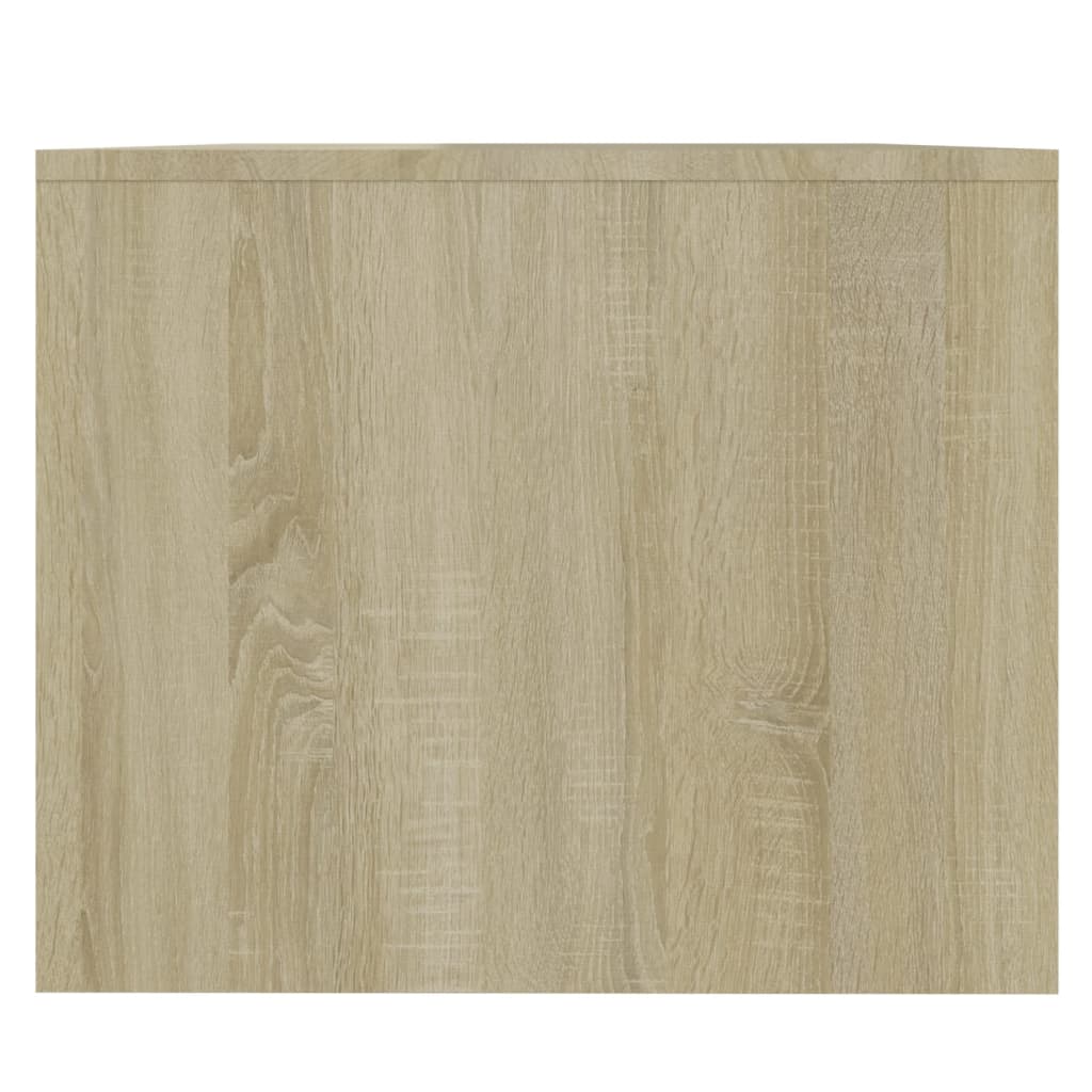 Salontafel 90X50X41,5 Cm Bewerkt Hout Kleurig Sonoma eiken