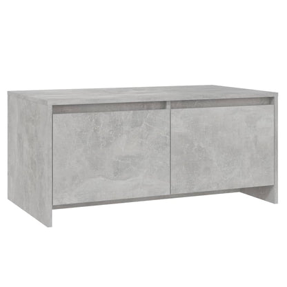 Salontafel 90X50X41,5 Cm Bewerkt Hout Betongrijs