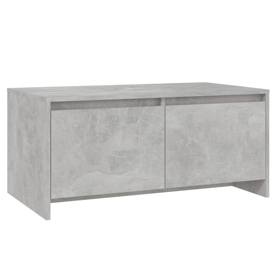 Salontafel 90X50X41,5 Cm Bewerkt Hout Betongrijs