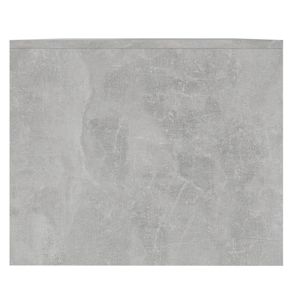 Salontafel 90X50X41,5 Cm Bewerkt Hout Betongrijs
