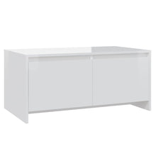 Salontafel 90X50X4,5 Cm Spaanplaat Hoogglans wit