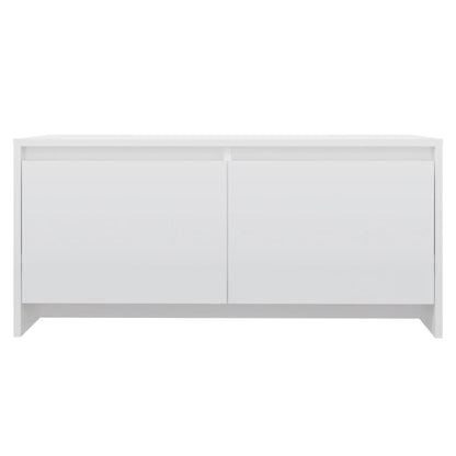 Salontafel 90X50X4,5 Cm Spaanplaat Hoogglans wit
