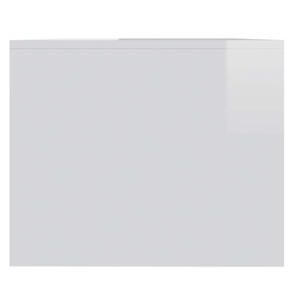 Salontafel 90X50X4,5 Cm Spaanplaat Hoogglans wit
