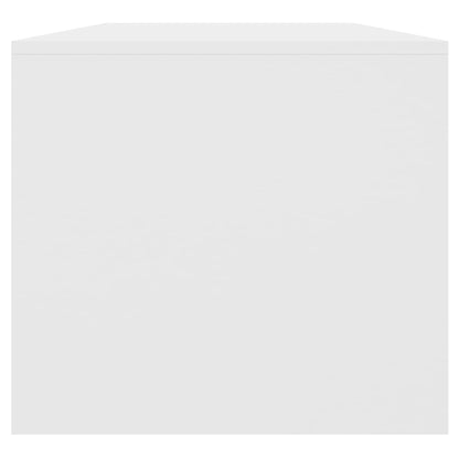Salontafel 102X50X45 Cm Bewerkt Hout Wit