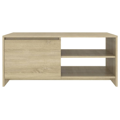 Salontafel 102x50x45 cm bewerkt hout sonoma eikenkleurig