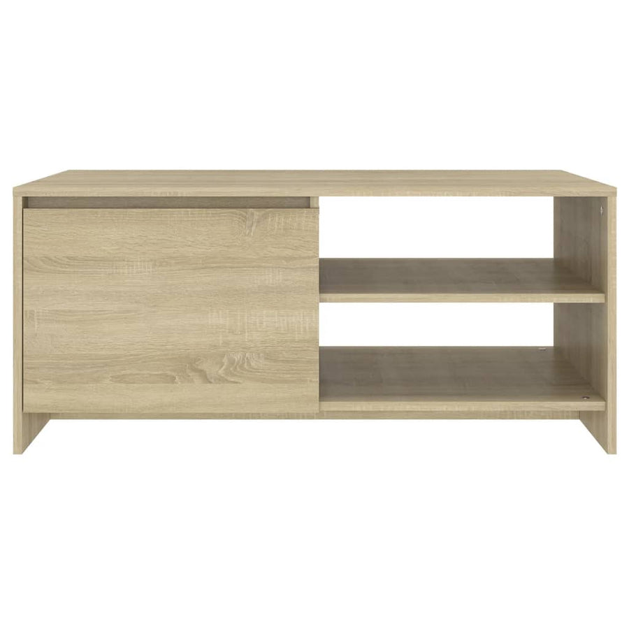 Salontafel 102x50x45 cm bewerkt hout sonoma eikenkleurig