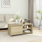 Salontafel 102x50x45 cm bewerkt hout sonoma eiken