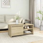 Salontafel 102x50x45 cm bewerkt hout sonoma eiken