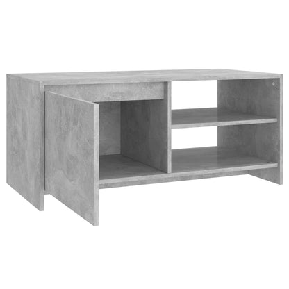 Salontafel 102X50X45 Cm Bewerkt Hout Betongrijs