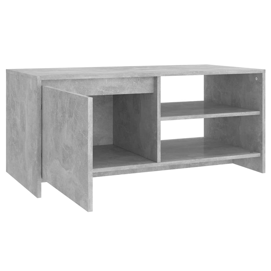 Salontafel 102X50X45 Cm Bewerkt Hout Betongrijs