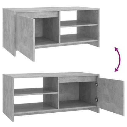 Salontafel 102X50X45 Cm Bewerkt Hout Betongrijs