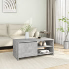 Salontafel 102x50x45 cm bewerkt hout grijs