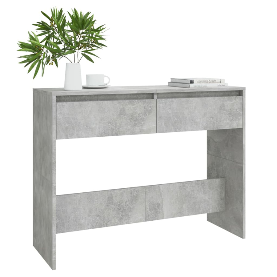 Wandmeubel 100x35x75,5 cm spaanplaat betongrijs Betongrijs