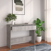 Console table 100x35x76.5 cm engineered wood concrete grey