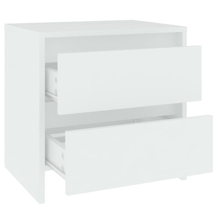 Nachtkastjes 45X34,5X44,5 Cm Bewerkt Hout 2 Wit