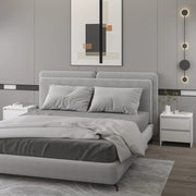 Bedside tables 2 pcs 45x34.5x44.5 cm treated wood white