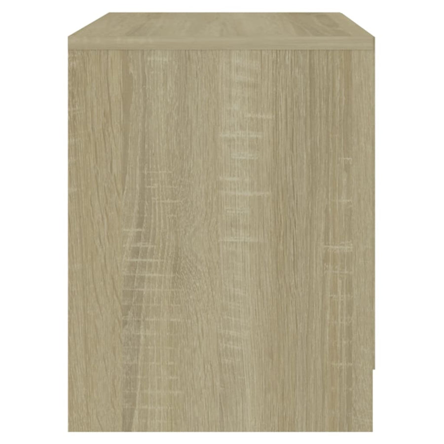 Nachtkastje 45X34,5X44,5 Cm Spaanplaat Kleurig 1 Sonoma eiken