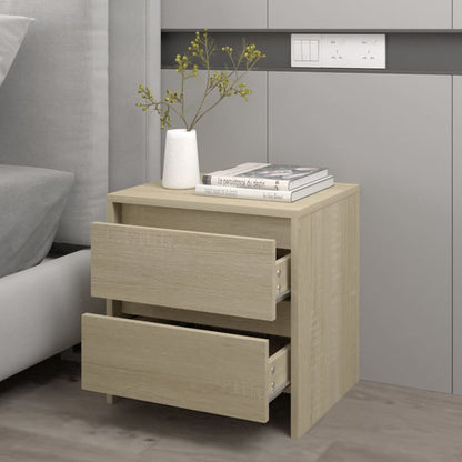 Nachtkastje 45X34,5X44,5 Cm Spaanplaat Kleurig 1 Sonoma eiken