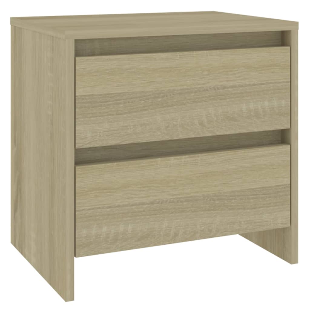 Nachtkastjes 45X34,5X44,5 Xm Spaanplaat Kleur 2 Sonoma eiken