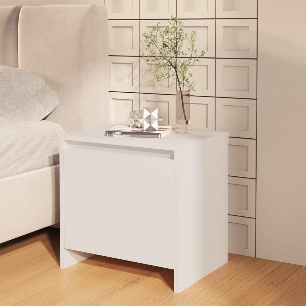 Nachtkastjes 45X34X44,5 Cm Spaanplaat 2 Wit