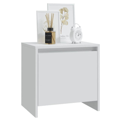 Nachtkastjes 45X34X44,5 Cm Spaanplaat 2 Wit