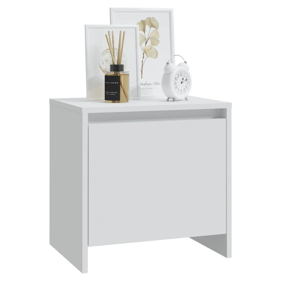 Nachtkastjes 45X34X44,5 Cm Spaanplaat 2 Wit