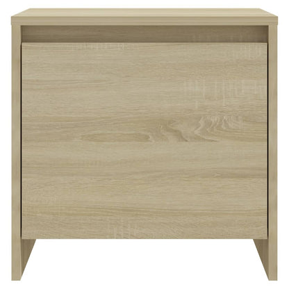 Nachtkastje 45X34X44,5 Cm Bewerkt Hout Kleurig 1 Sonoma eiken