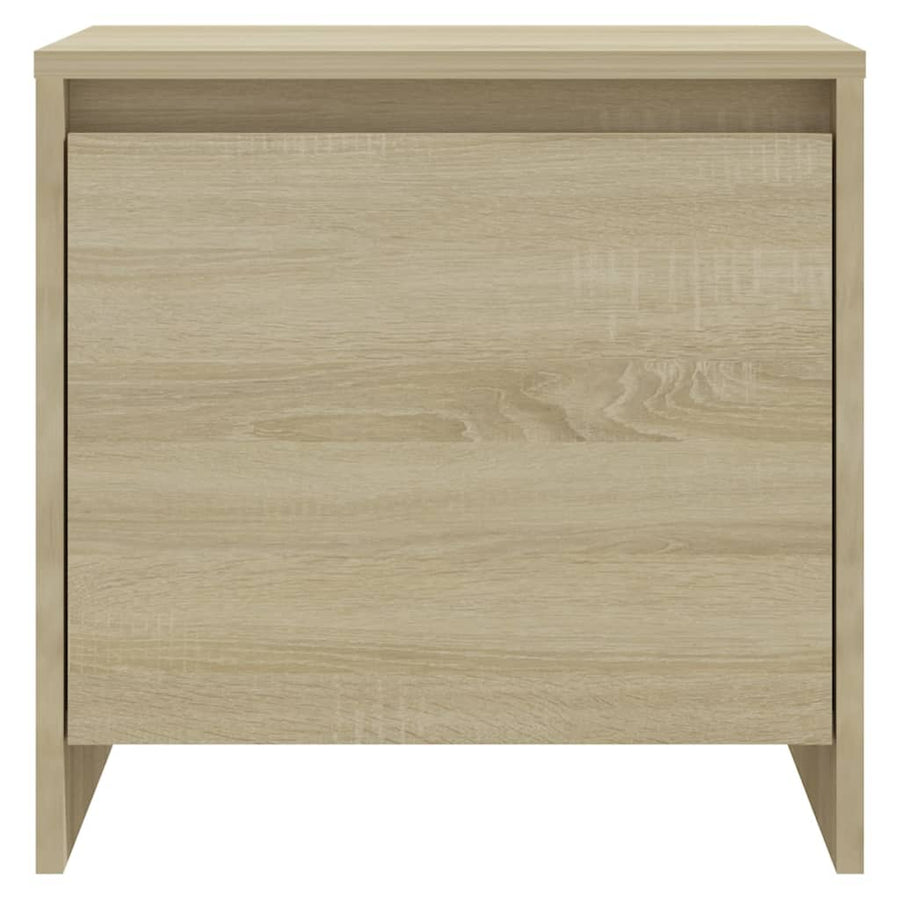 Nachtkastje 45X34X44,5 Cm Bewerkt Hout Kleurig 1 Sonoma eiken