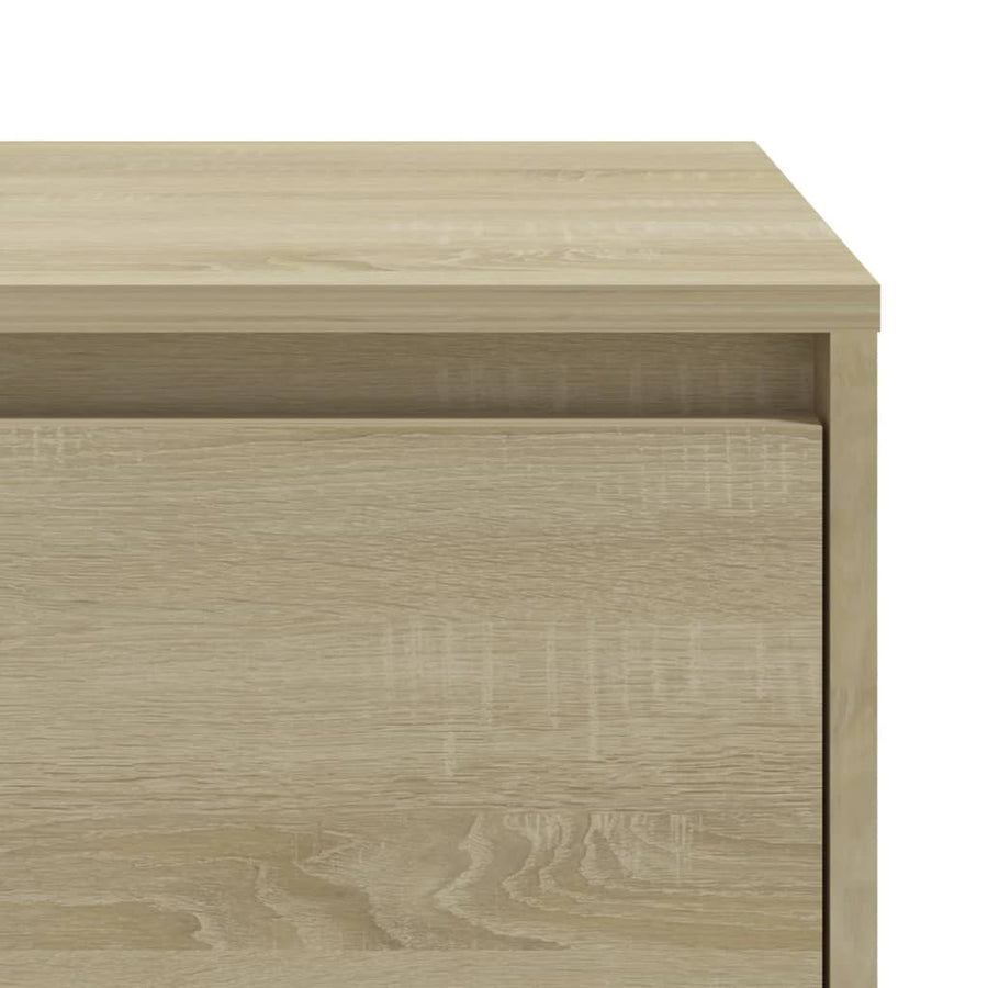 Nachtkastje 45X34X44,5 Cm Bewerkt Hout Kleurig 1 Sonoma eiken