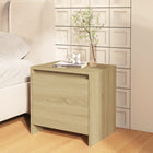 Nachtkastje 45x34x44,5 cm bewerkt hout sonoma eiken