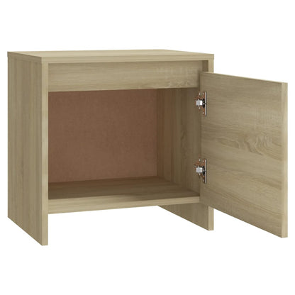 Nachtkastjes 45X34X44,5 Cm Bewerkt Hout Kleur 2 Sonoma eiken