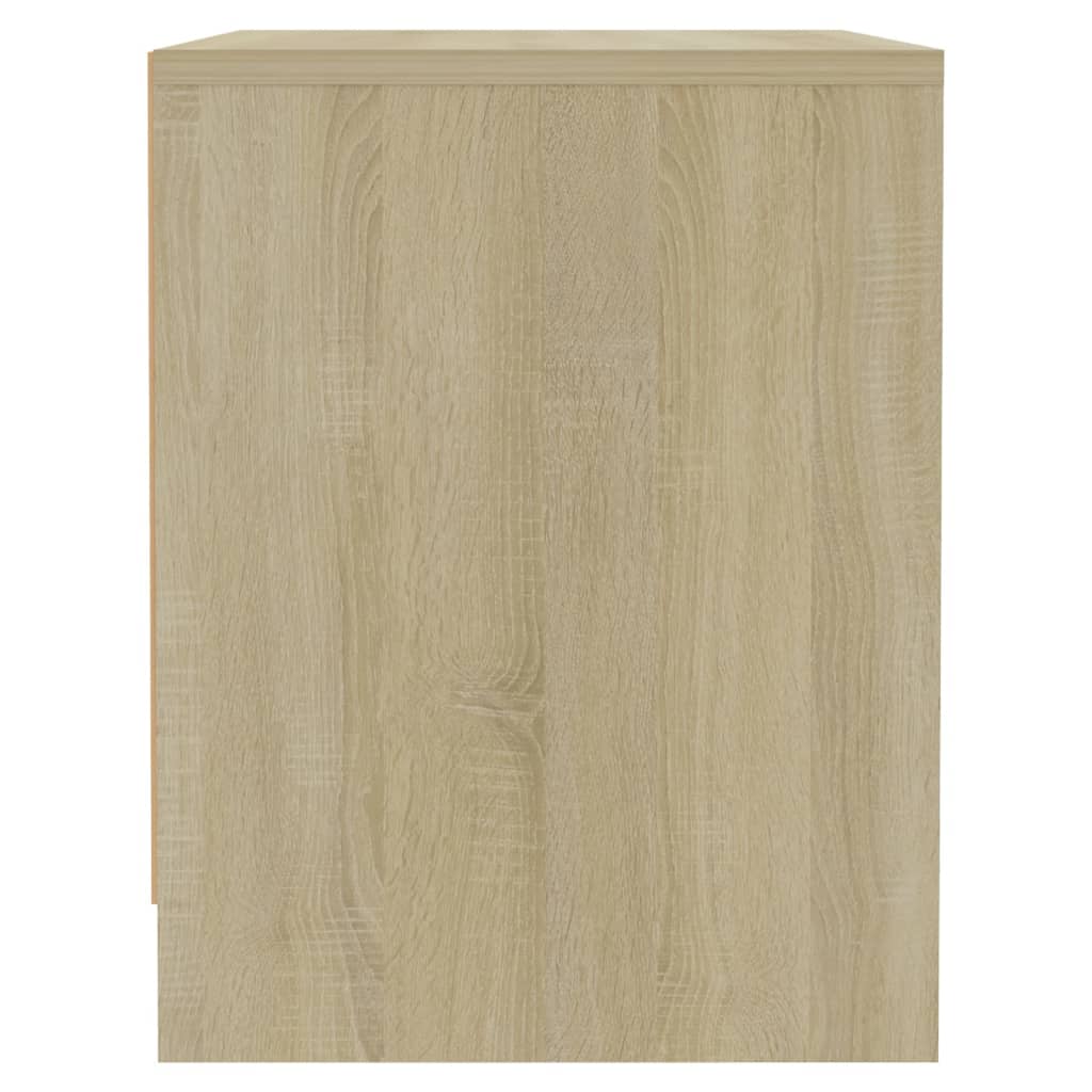 Nachtkastjes 45X34X44,5 Cm Bewerkt Hout Kleur 2 Sonoma eiken