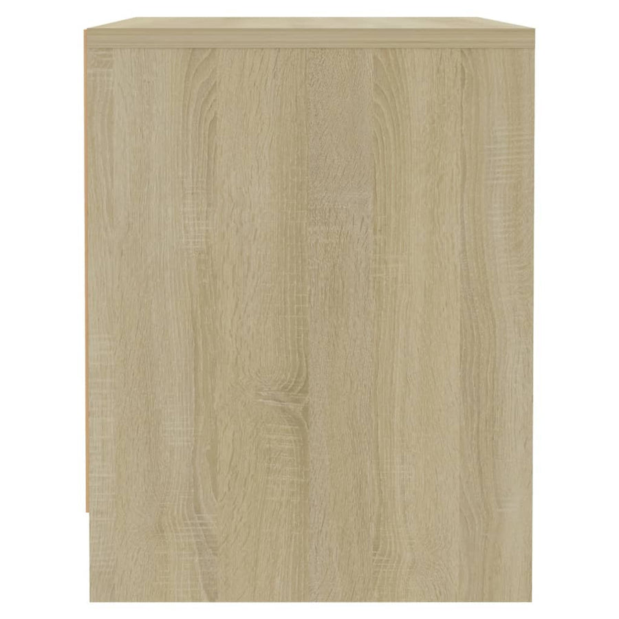 Nachtkastjes 45X34X44,5 Cm Bewerkt Hout Kleur 2 Sonoma eiken