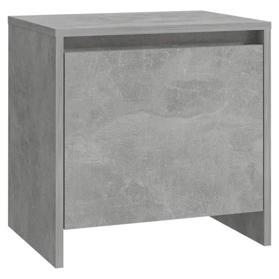 Nachtkastje 45X34X44,5 Cm Bewerkt Hout 1 Betongrijs