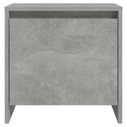 Nachtkastje 45X34X44,5 Cm Bewerkt Hout 1 Betongrijs