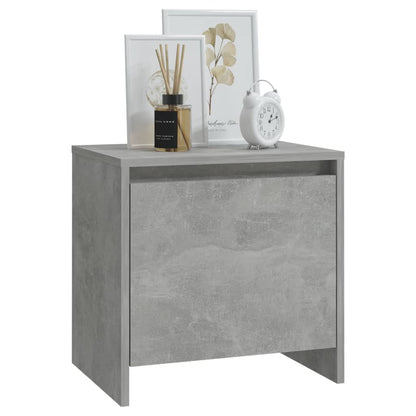 Nachtkastjes 45X34X44,5 Cm Bewerkt Hout 2 Betongrijs