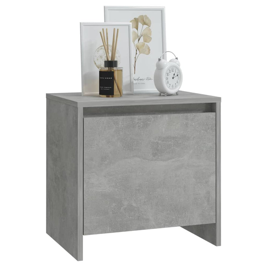 Nachtkastjes 45X34X44,5 Cm Bewerkt Hout 2 Betongrijs