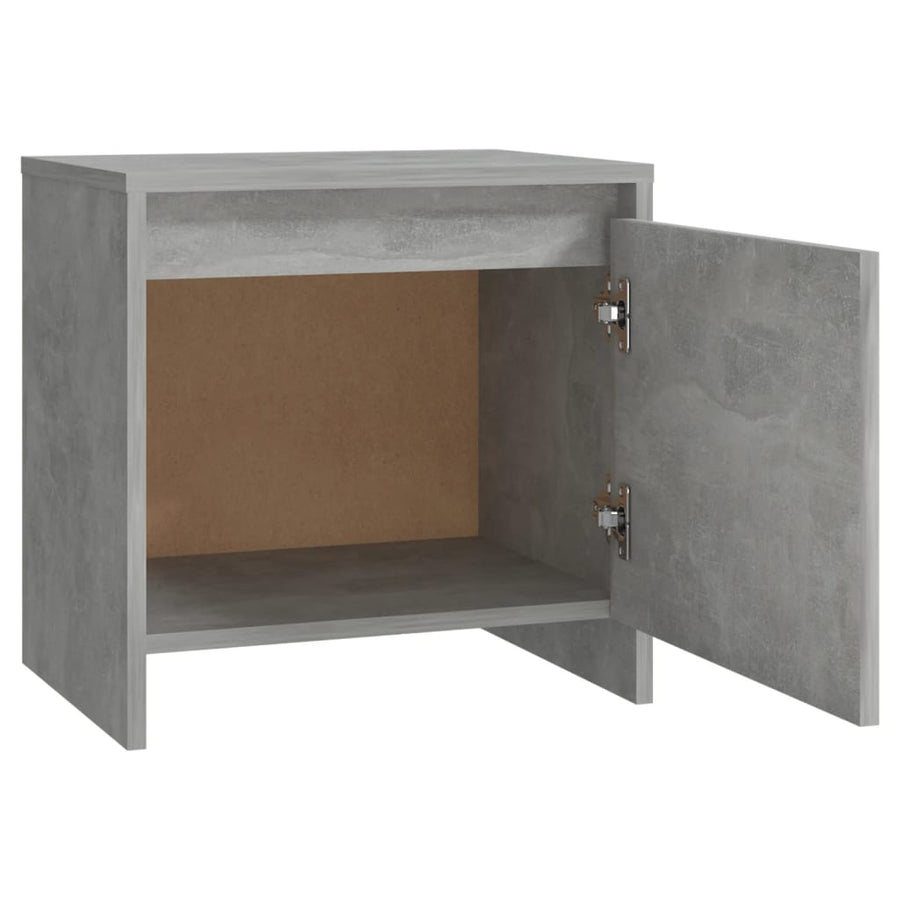 Nachtkastjes 45X34X44,5 Cm Bewerkt Hout 2 Betongrijs