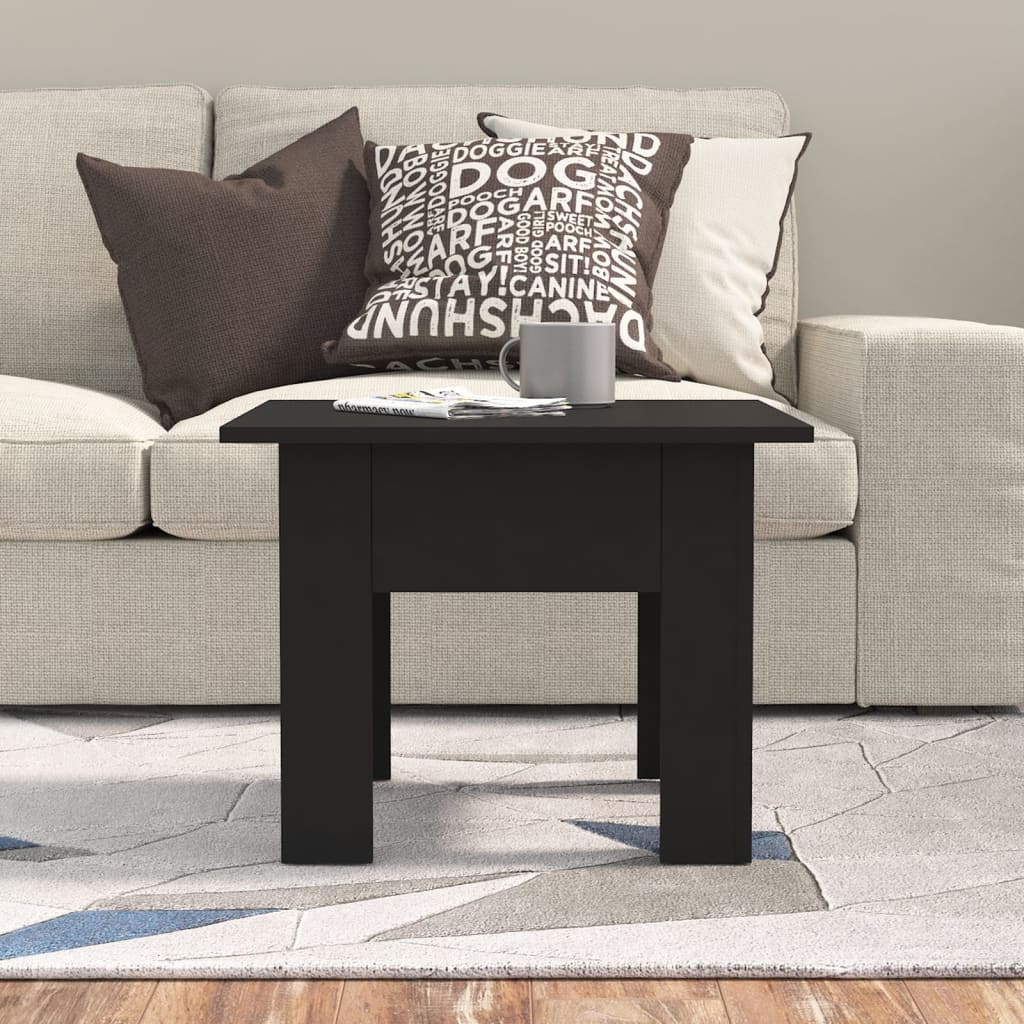 Salontafel 55X55X42 Cm Spaanplaat Zwart