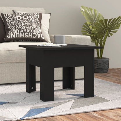 Salontafel 55X55X42 Cm Spaanplaat Zwart