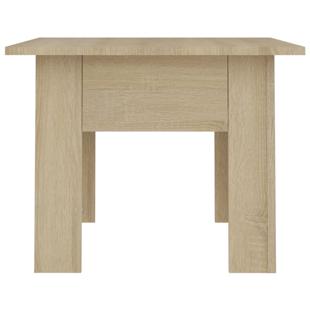 Salontafel 55x55x42 cm bewerkt hout sonoma eikenkleurig