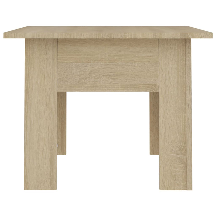 Salontafel 55x55x42 cm bewerkt hout sonoma eikenkleurig