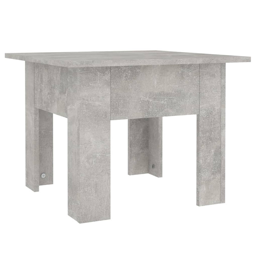Salontafel 55x55x42 cm bewerkt hout betongrijs