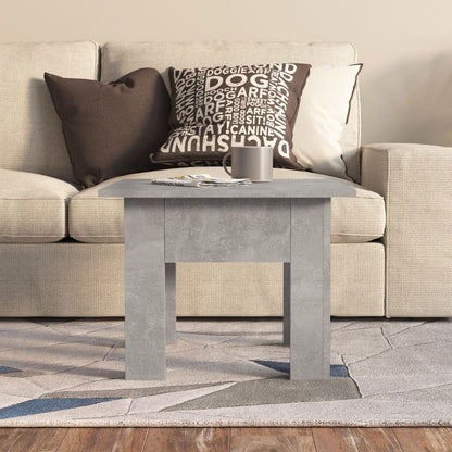 Salontafel 55x55x42 cm bewerkt hout betongrijs