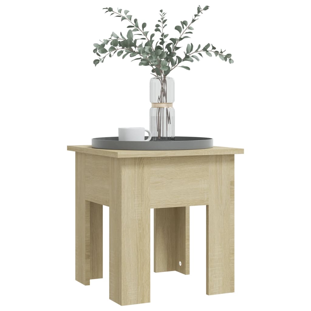 Salontafel Bewerkt Hout Kleurig 40 x 40 x 42 cm