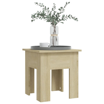 Salontafel Bewerkt Hout Kleurig 40 x 40 x 42 cm