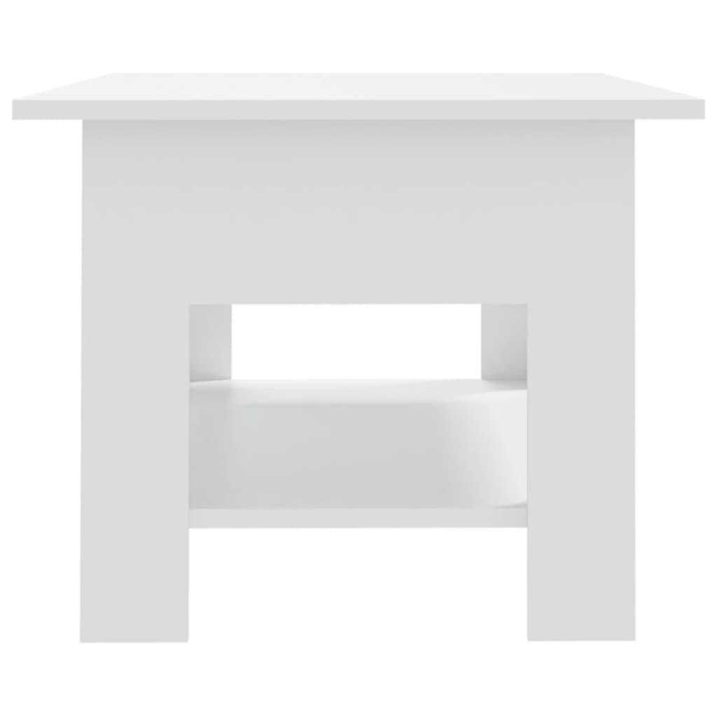 Salontafel 102X55X42 Cm Bewerkt Hout Wit